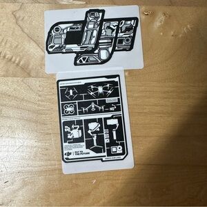 DJI Black and White Graphic Sticker Set
